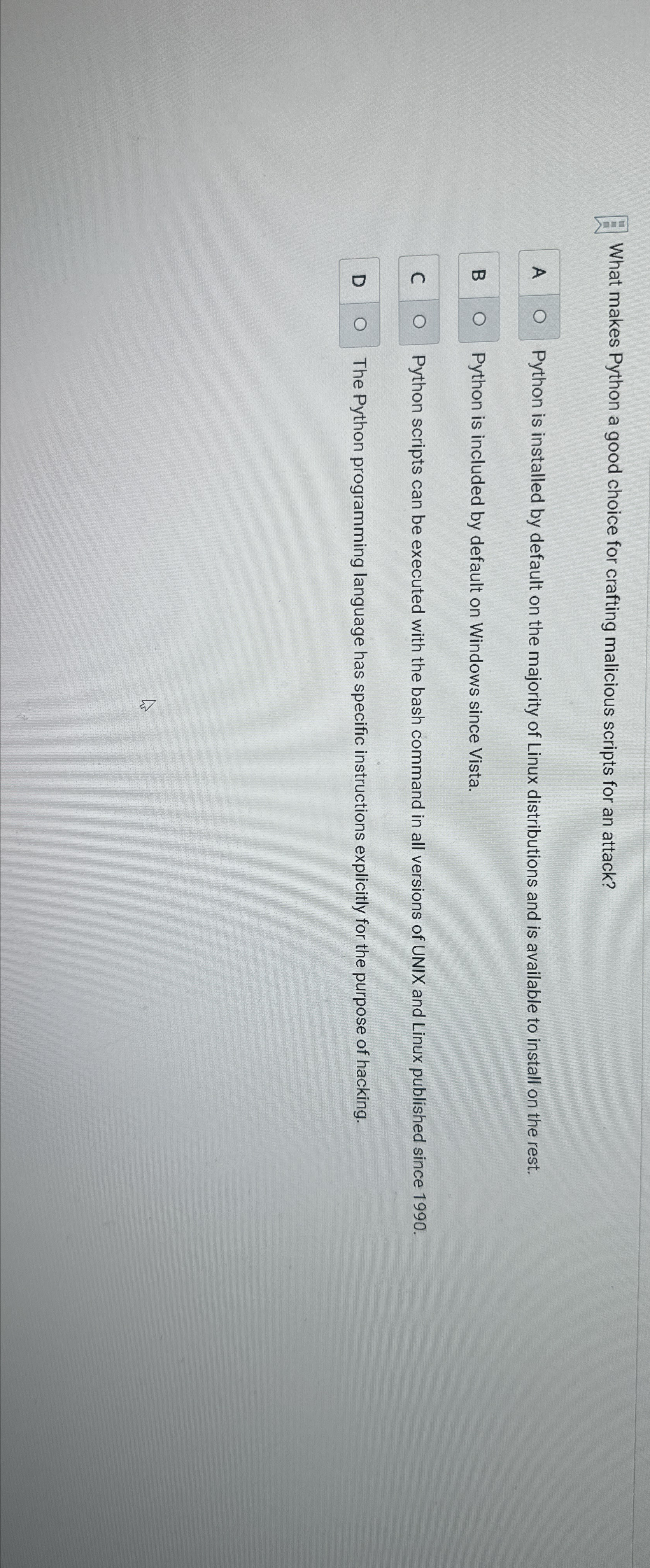  What makes Python a good choice for crafting malicious scripts for