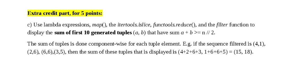 CAREFULLY. Please use correct the correct version of Python, formatting, and indentation.