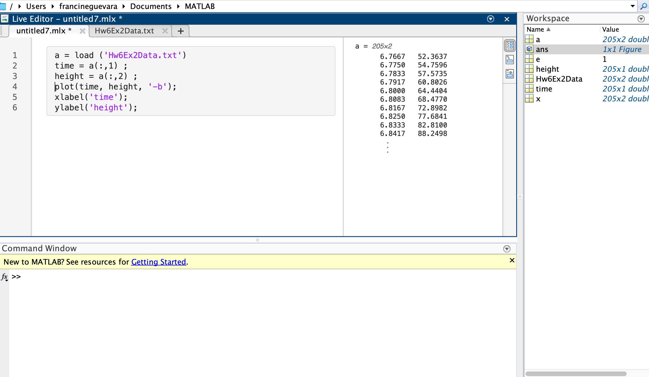  Hello all. I am having trouble having my plot appear and