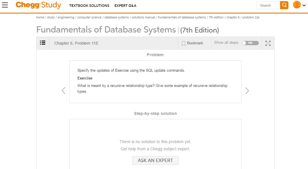 6.11. Specify the updates of Exercise 3.11 using the SQL update commands.