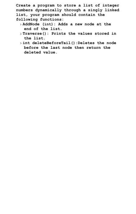  Create a program in C ++ , please read the requirements