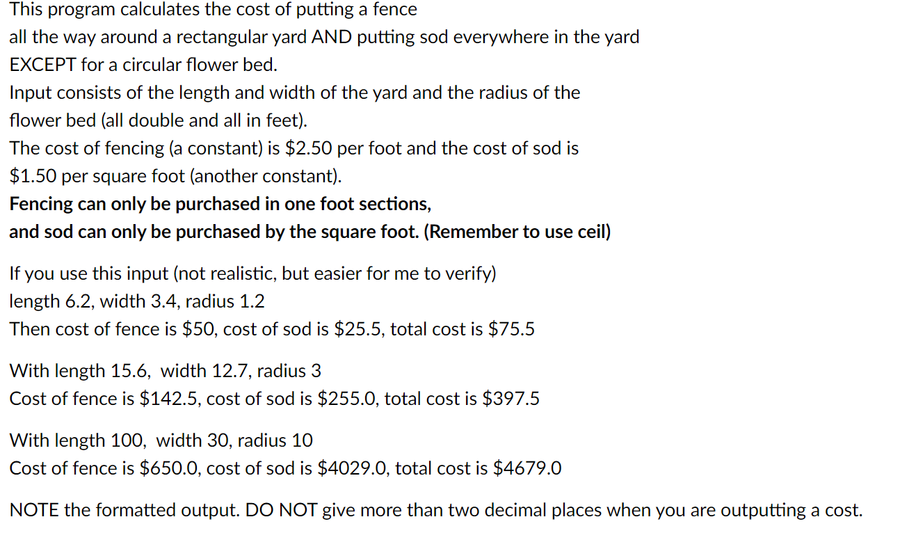  Make sure to include comments, use of rectangle class, use of