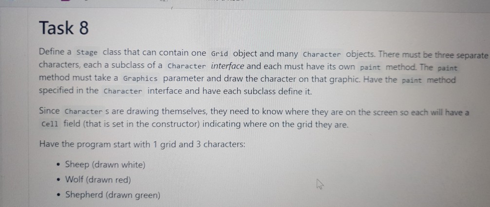 use inteelliJ software Task 8 Define a stage class that can
