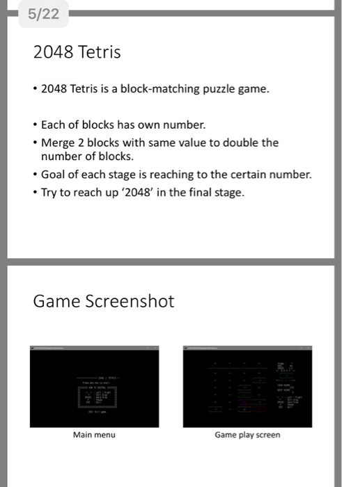 Tetris" . What is the program "2048 Tetris"? Environment Windows 10 Visual