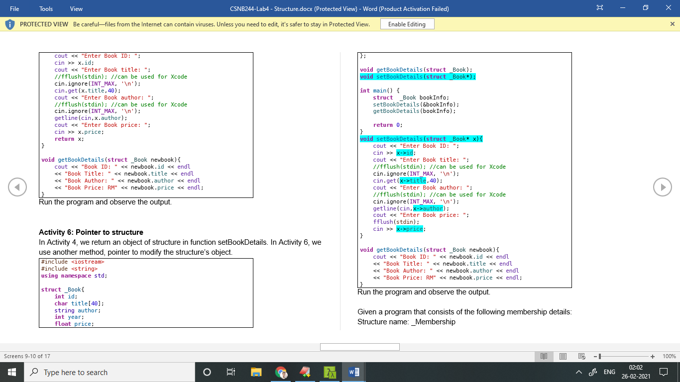 to the table located on the final page of this document. Do