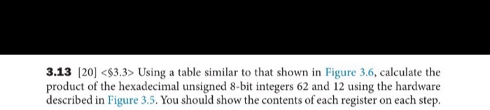  Computer architecture 3.13 (20) Using a table similar to that shown