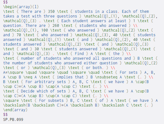  $$ \begin{array}{1} \text { There are } 350 \text { students