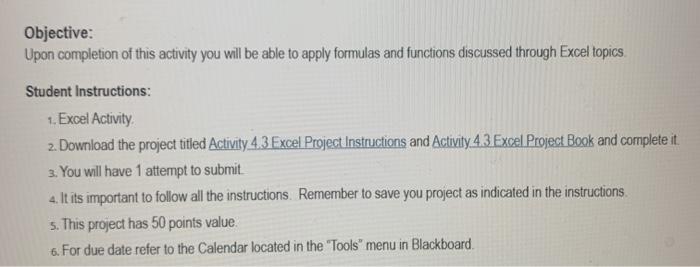  Objective: Upon completion of this activity you will be able to