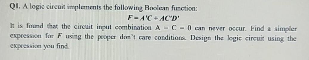 I need help about my digital logic design homework. Please the