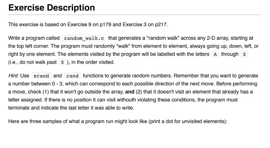  Exercise Description This exercise is based on Exercise 9 on p179