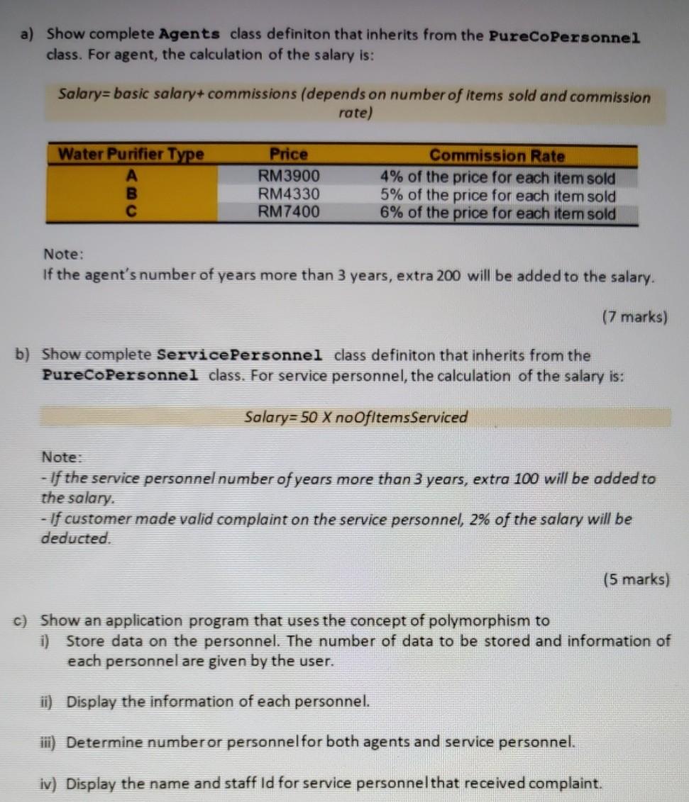 situation Pure Co is a company that provide water purifier services. The