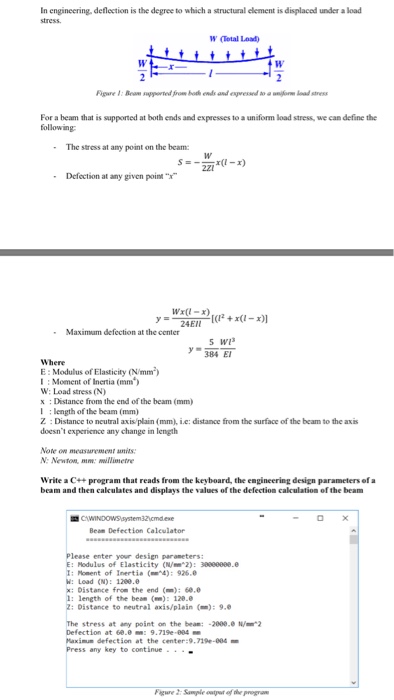  The simpler the code the better In engineering, deflection is the