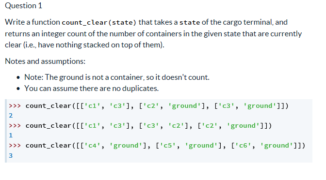 Python 3 code please.Can I know what is it asking? Question 1
