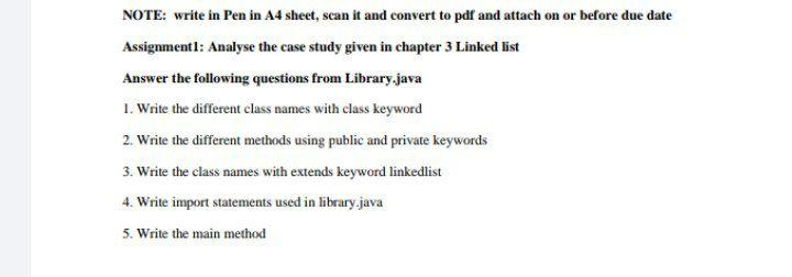 NOTE: write in Pen in A4 sheet, scan it and convert