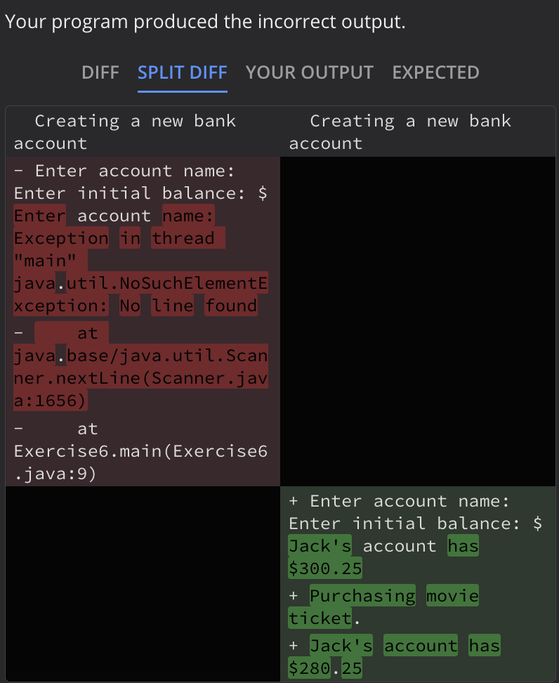 Exercise6 When attempting this exercise, you should refer to the following Java