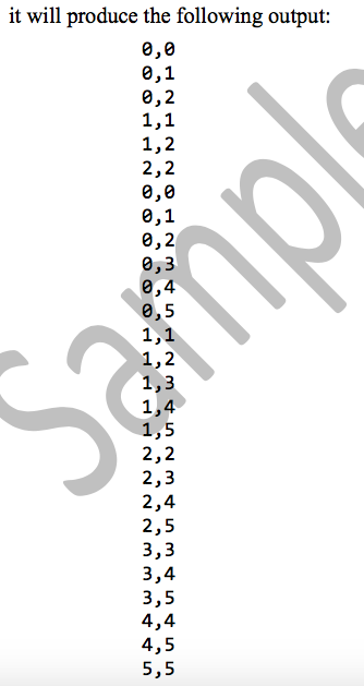 integer as input: void printNum (int count) so that when the method