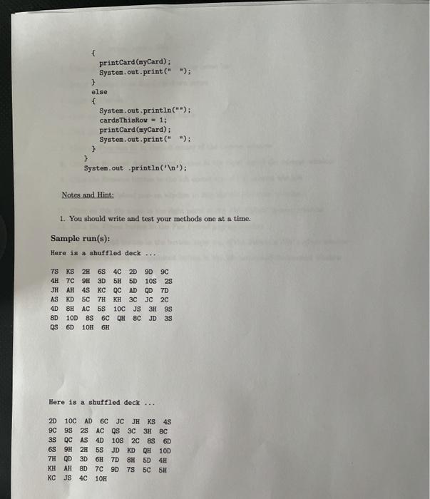 generators Arrays Program Specification: You are to develop a program which emulates