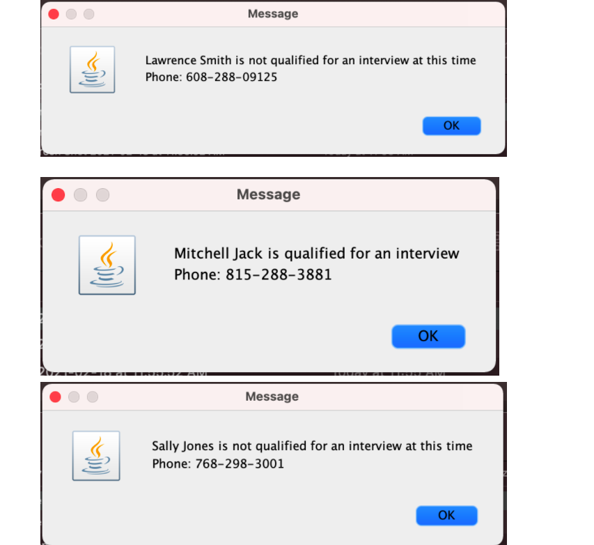 to the requirements in the textbook, the total number of job applications