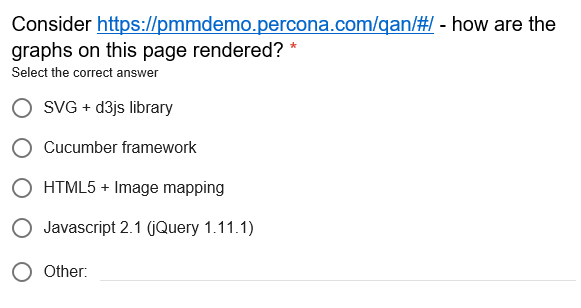 Need Help Consider https://pmmdemo.percona.com/dan/?.how are the graphs on this page rendered?* Select