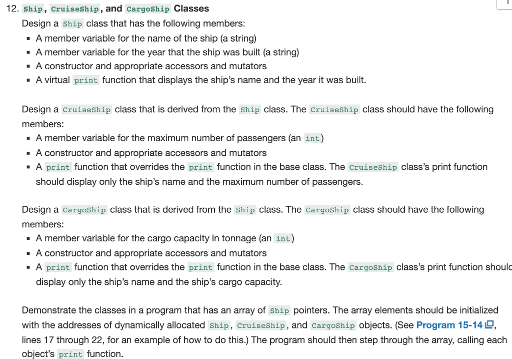 12 on page 985 of the text. The ship classes should be