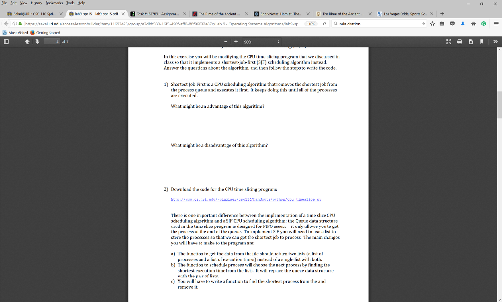  Do the following in one single code. Write in PYTHON IDLE
