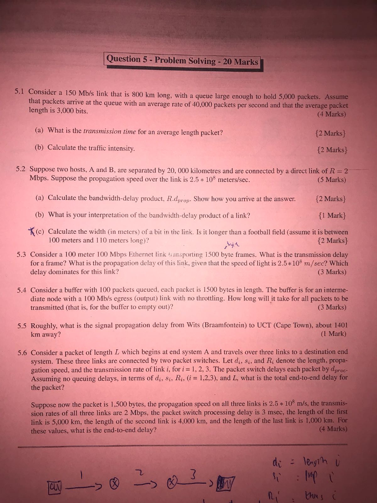 Question 5 - Problem Solving -20 Marks 5.1 Consider a 150