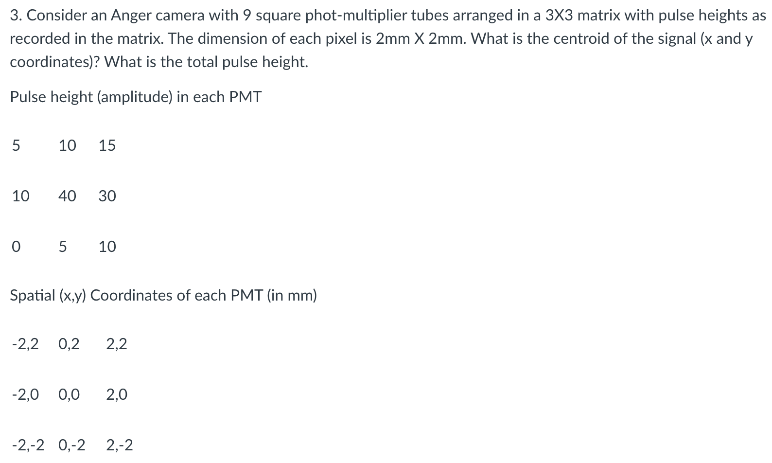  MI HW 3 #3 PLEASE USE MATLAB OR EXCEL AND EXPLAIN