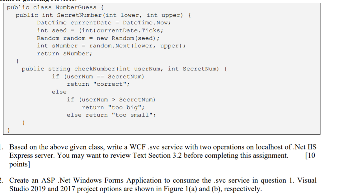 I just need a Form1.cs code that consume the WCF service.