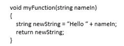 1 - Given the following code, what error exists? void myFunction(string nameln)
