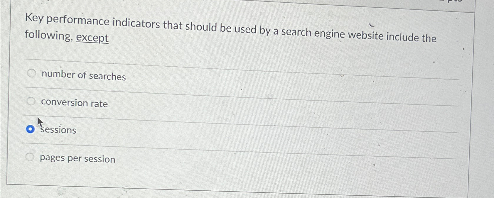  Key performance indicators that should be used by a search engine