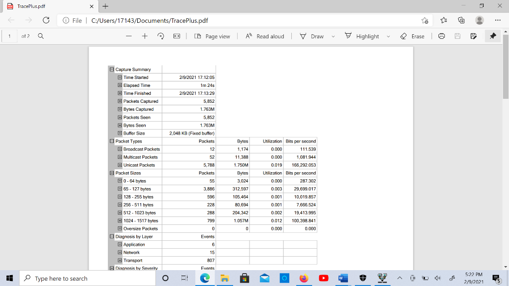 How many packets can your computer send and receive? What is the