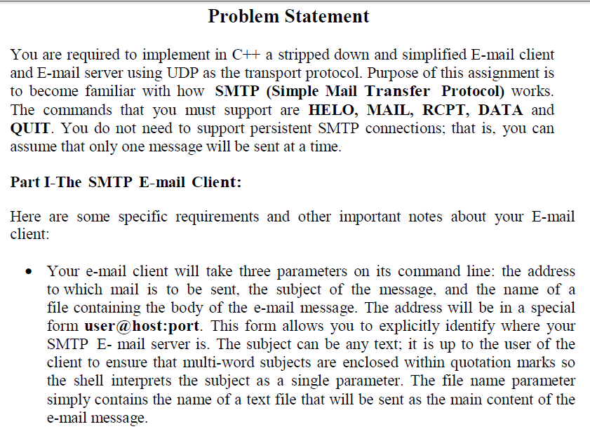 Need a Program in C++ for this. Please help. Problem Statement You