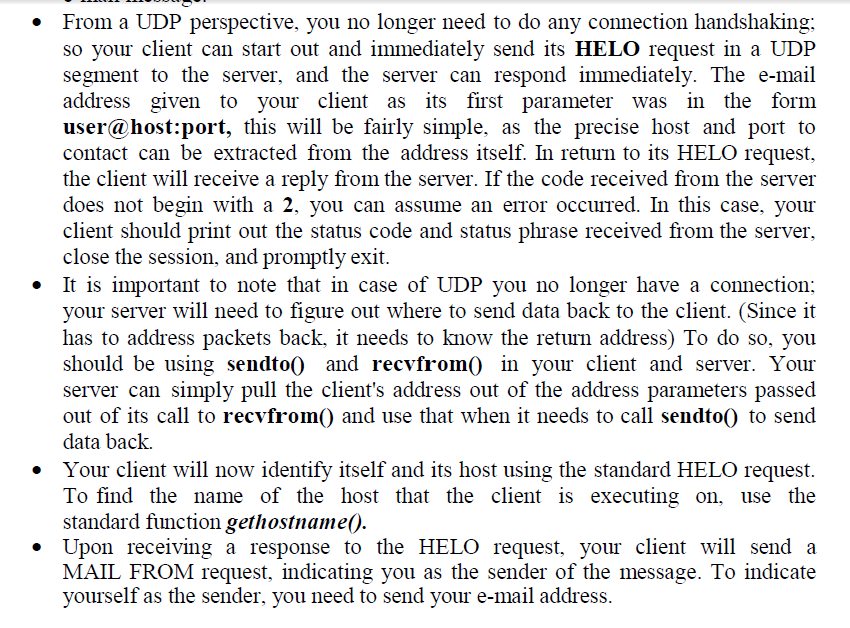 are required to implement in C++ a stripped down and simplified E-mail