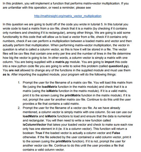  Matrix.py code def isRectangle(l): num_cols = len(l[0]) for row in l: