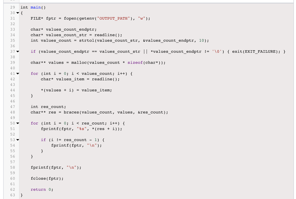 to be balanced if the following criteria are met All braces must