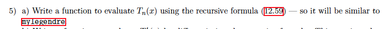 use matlab Write a function to evaluate T_ n(x) using the