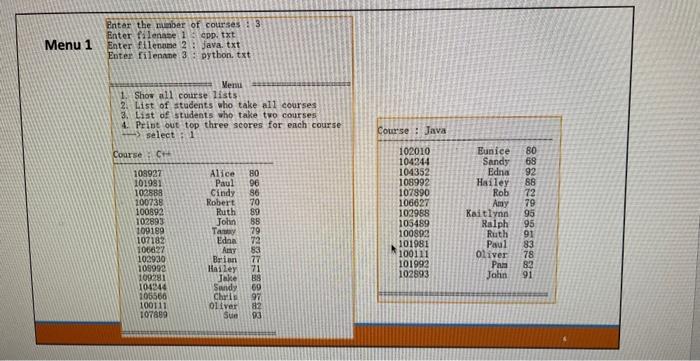 structure in Wumber of students Three dynamic arrays c+16)198927AlsceBe [1] [2] [15]