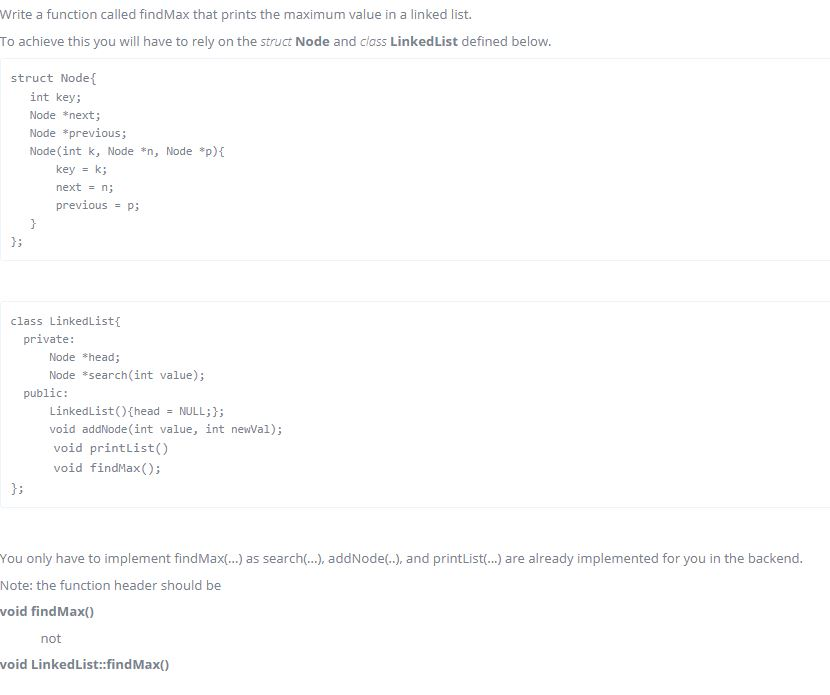  Write a function called findMax that prints the maximum value in