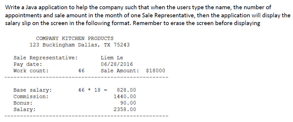 REQUIREMENT STATEMENT A company Kitchen Products produces some good products for the