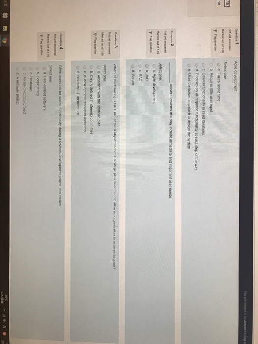  Angle development Select one: Takes a long time. Requires little user
