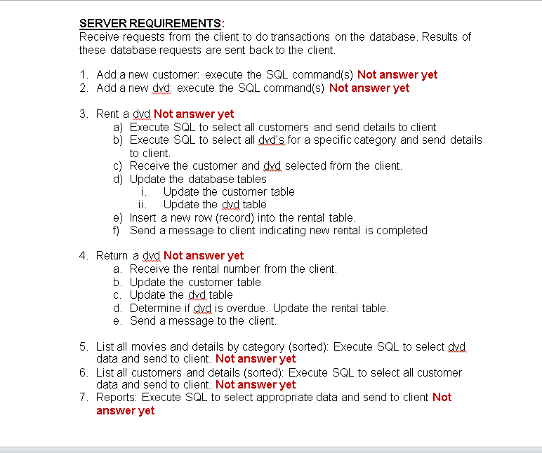 code for 3 classes, Dyd, Customer and Rental Do not make any