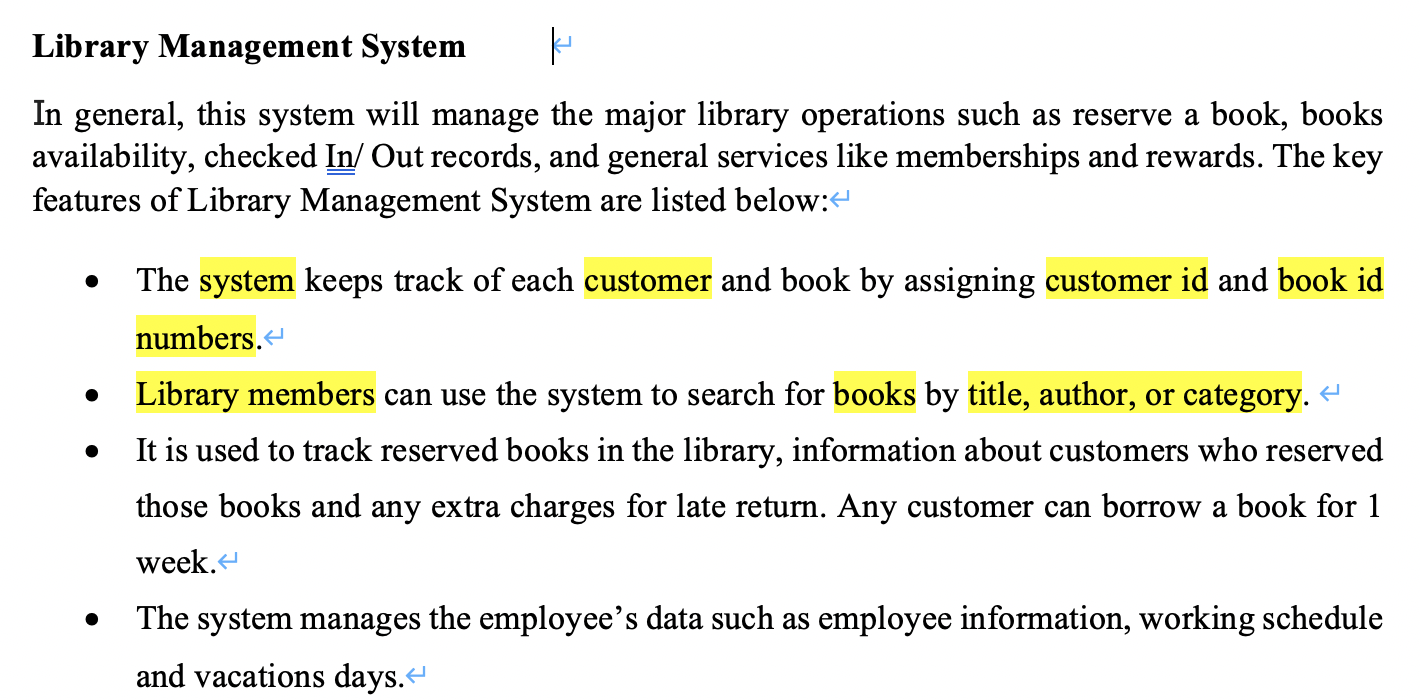 in these problem domains. 2. Refine the list to include only the