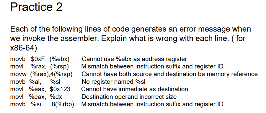 Hello, I am struggling with this understanding Assembly x86, why are the