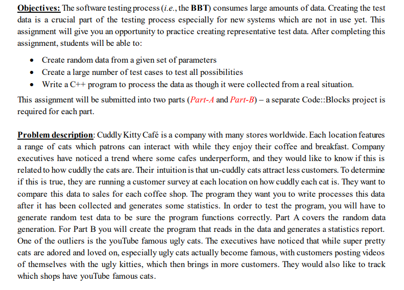  Objectives: The software testing process (i.e., the BBT) consumes large amounts