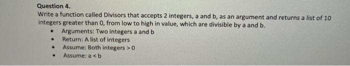  python / jupyter lab(please add comments in code!) Question 4. Write