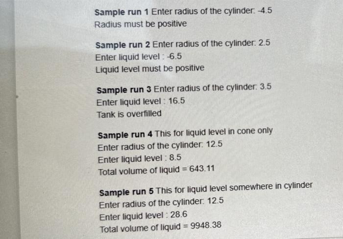 shows a tank made of - A conical par (rowesed conef wth