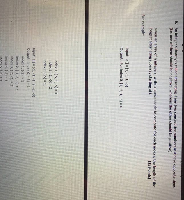  Please write it in Java An integer subarray is called alternating