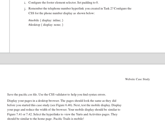 to display on mobile devices using the single-column layout shown in Figure