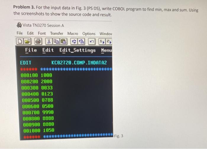  Please write code on cobol IDE and show result on consol.