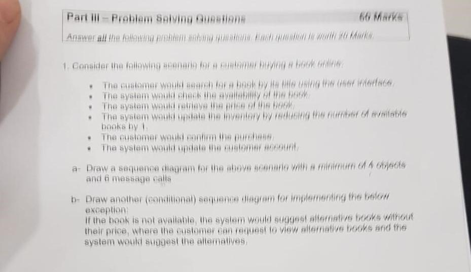 Part Ill - Problem Solving gunstians 56 Marko Answer all the